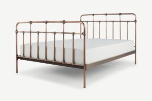 Starke Metallbett (160 x 200 cm), Kupfer - MADE.com